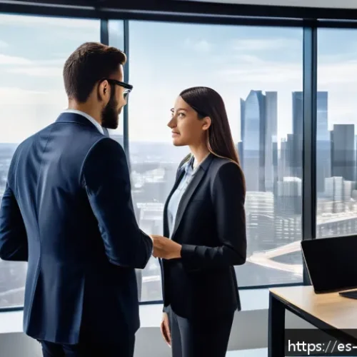 Home 17 최적 성장 구간 예측을 위한 데이터 모델링 - A sophisticated business analytics office scene focused on a diverse team of professionals analyzing...